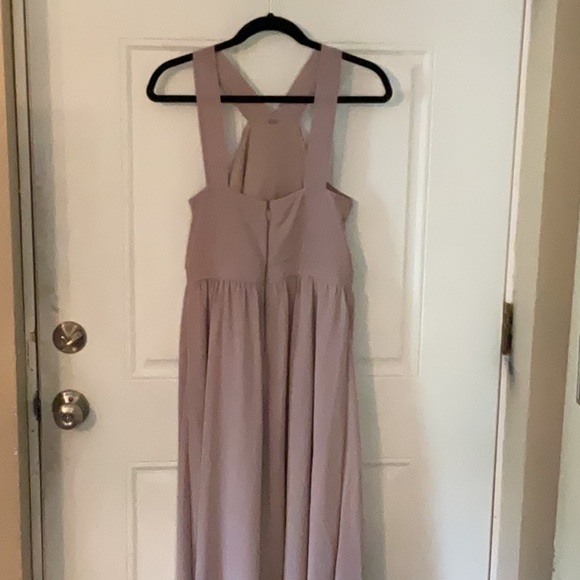Lulu’s Aiir of Romance Taupe Halter A Line Maxi Dress - Picture 11 of 13